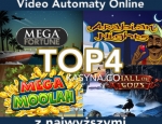 Najwyższe wygrane w TOP 4 najpopularniejszych video automatach online