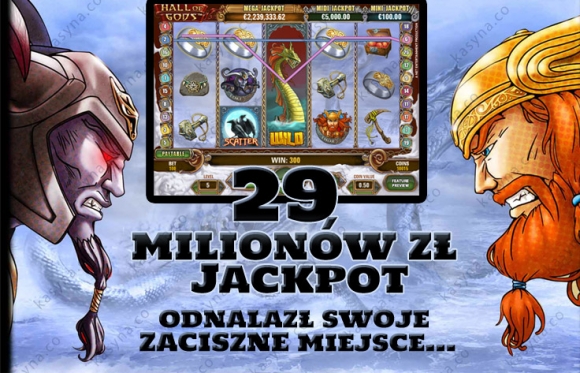 29 milionów zł jackpot hall of gods trafiony